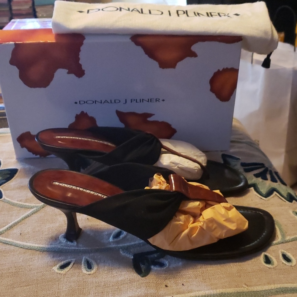 Donald Jpliner Black Mesh Elastic - image 5